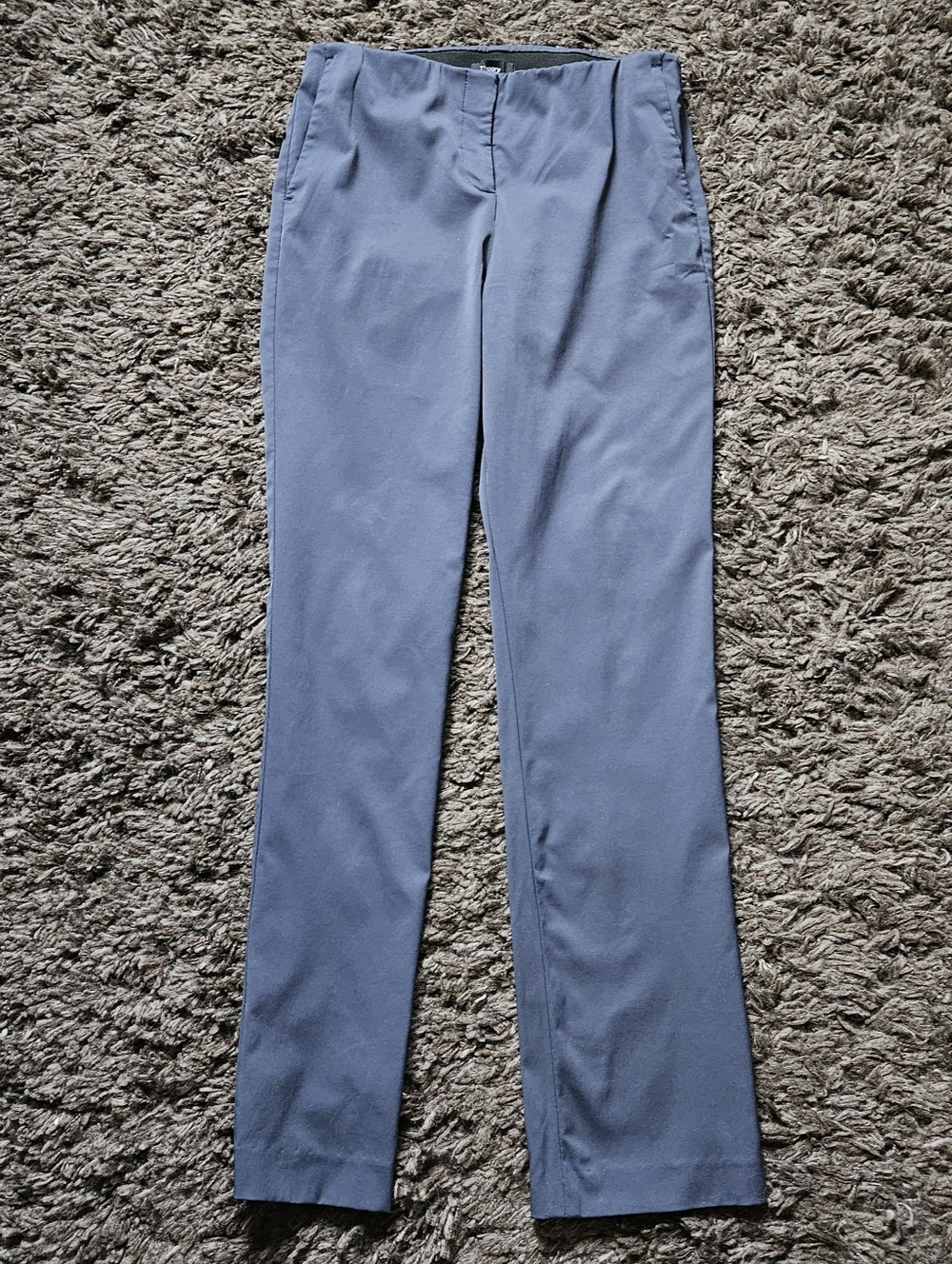 Theory slate dusk blue size 10 slim-fit ankle pants designed for a polished yet